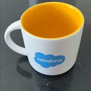White and Yellow Coffee Mug salesforce Einstein